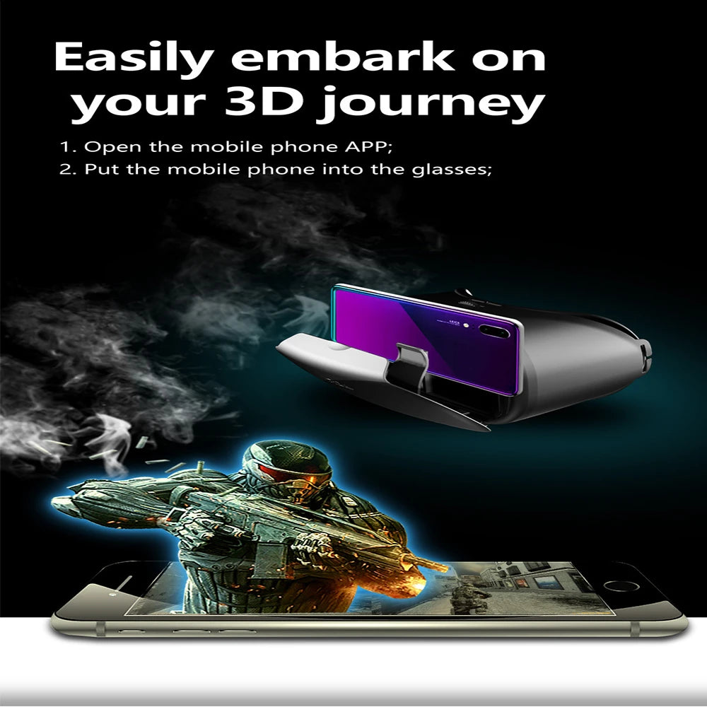 3D Helmet Virtual Reality VR Glasses