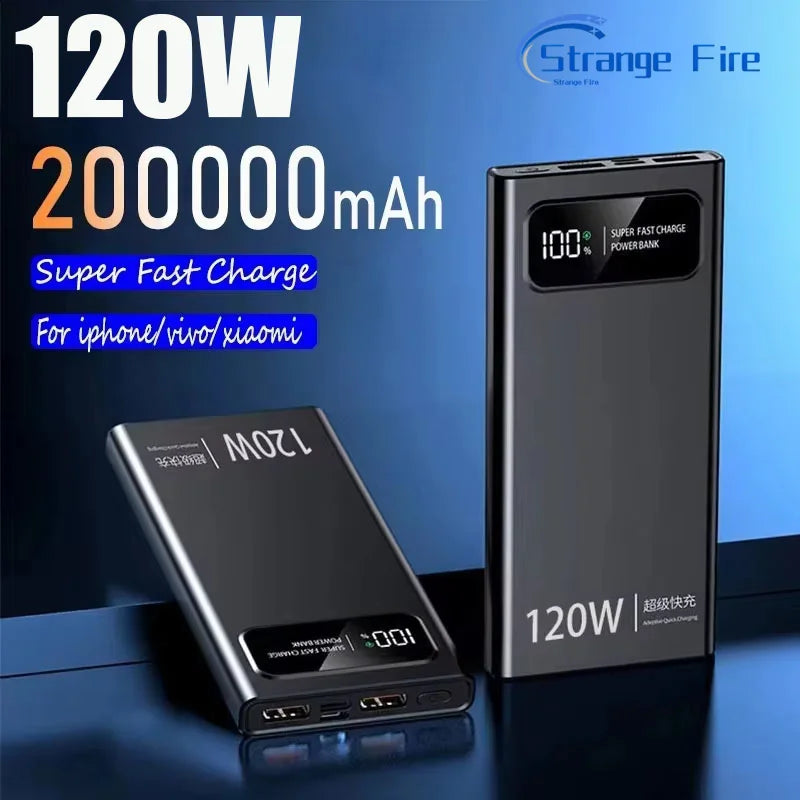 200000mAh Portable Power Bank External Battery