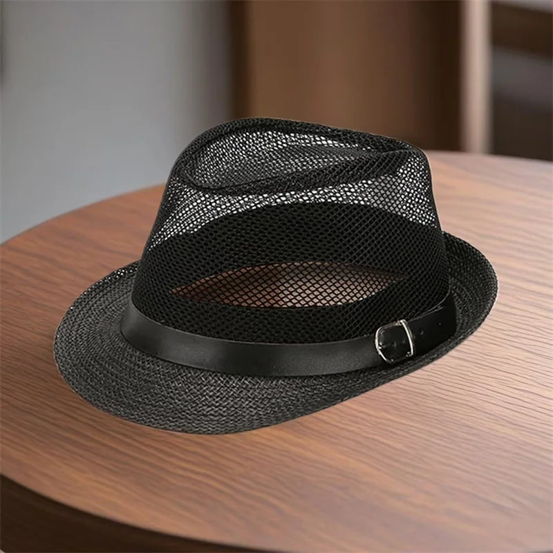 Men s Classic Straw Panama Hat with Wide Brim