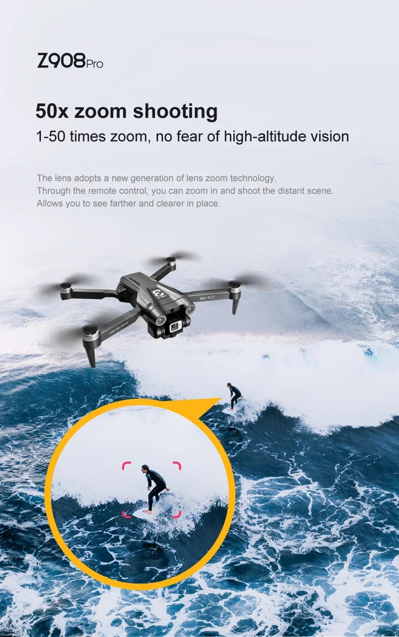 GISAEV Z908 Pro Max Drone Professional 8K GPS