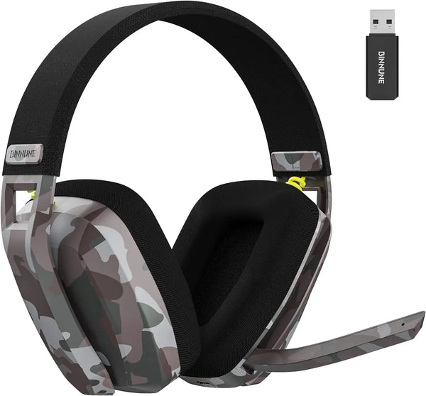 BINNUNE 2.4GHz Wireless Gaming Headset