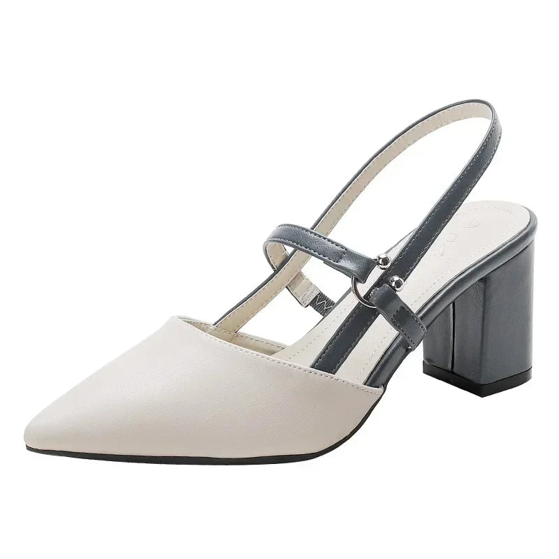 Shoes for Pumps Summer Elegant Chunky High