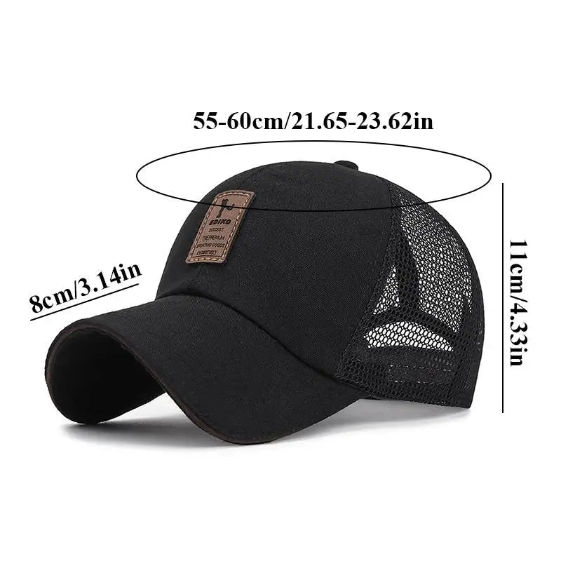 Sport Mesh Baseball Cap Adjustable Unisex