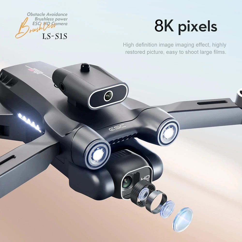New S1S Mini Drone Profesional 8K HD Camera