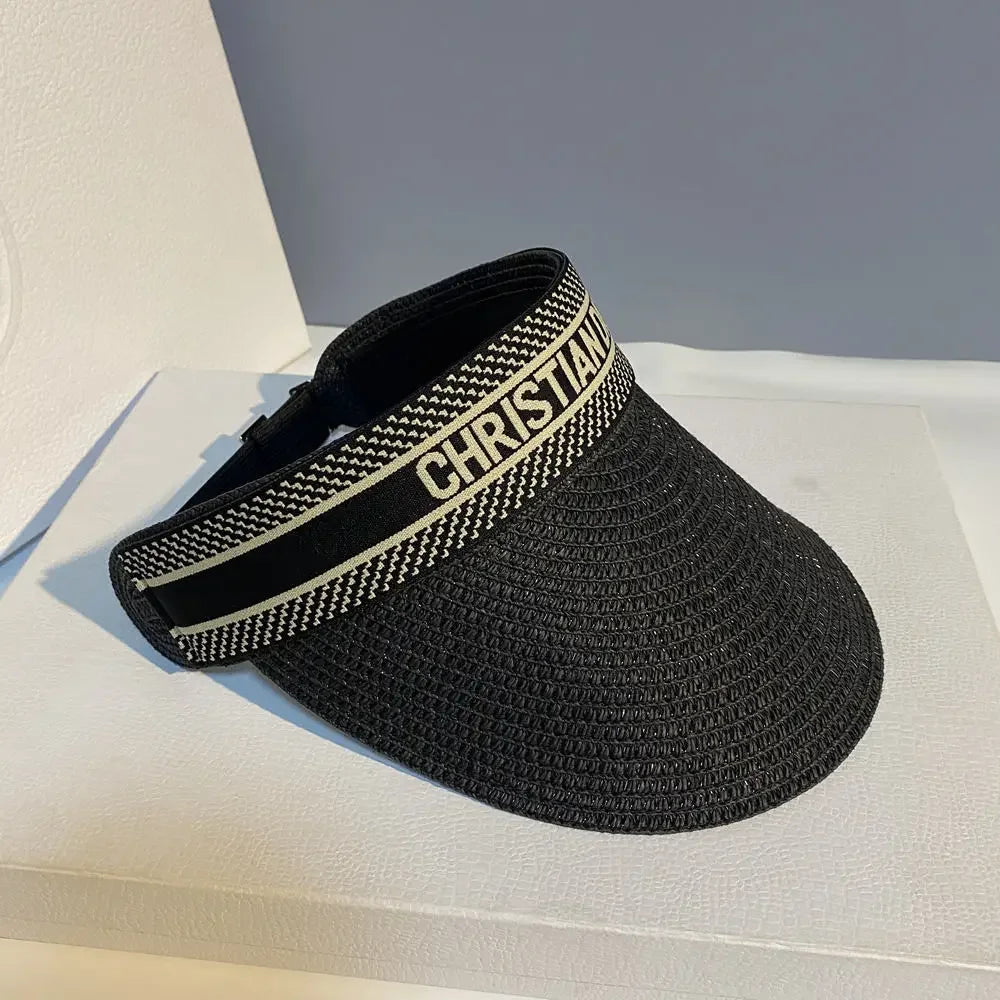 Fashion sun hat, straw hat, beach duckbill hat