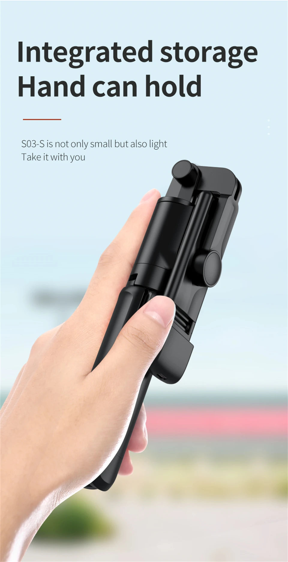 FANGTUOSI Wireless Bluetooth Selfie Stick Mobile