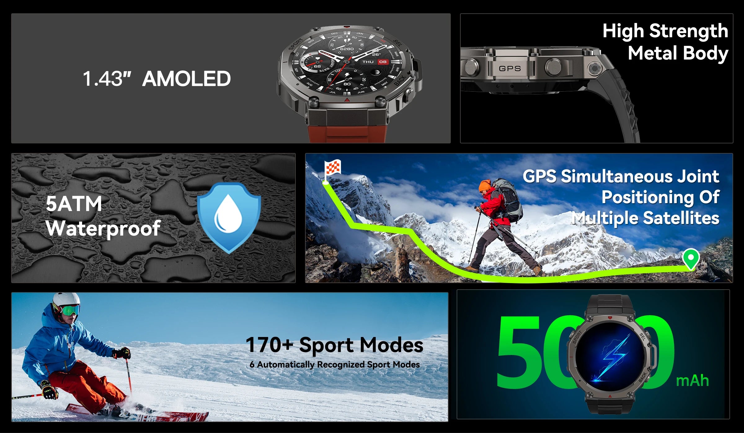 2025 New Military Bluetooth Call Smart Watch