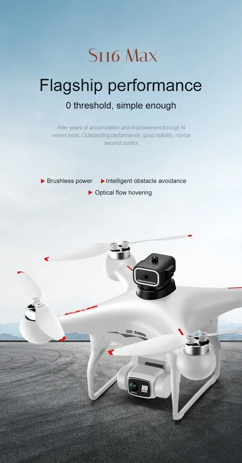 S116 MAX Drone Professional with 3 Batteries 8K