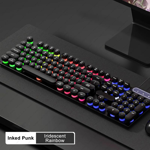 Wired Gaming Keyboard 104 Keys Color Matching