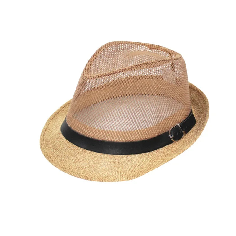 Men s Classic Straw Panama Hat with Wide Brim