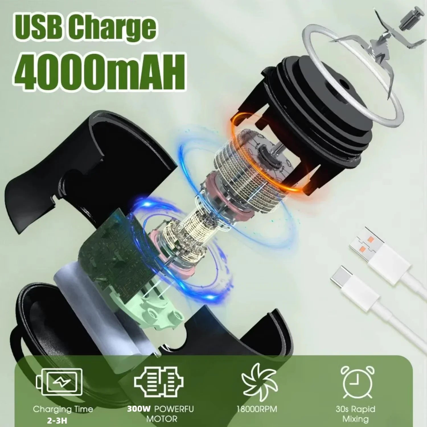 New Portable Juicer Dual-use Juice Cup USB