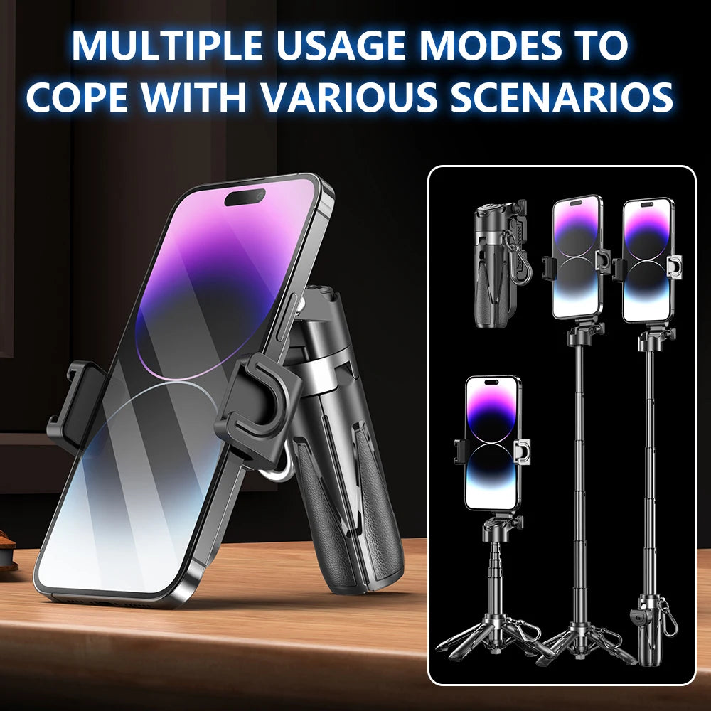 2025 New Handheld Selfie Stick Tripod Stand Foldable