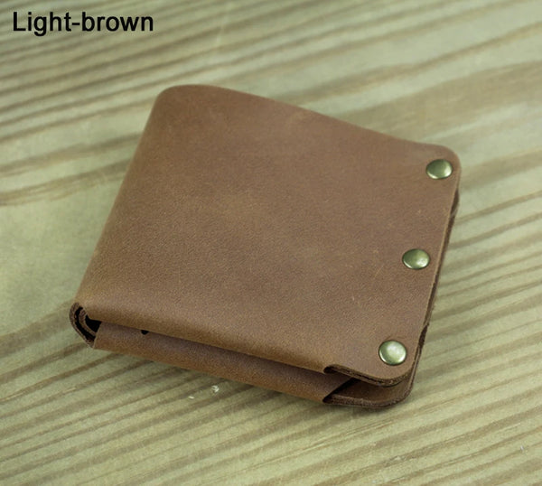 Fashion PUNK Handmade Crazy Horse Genuine