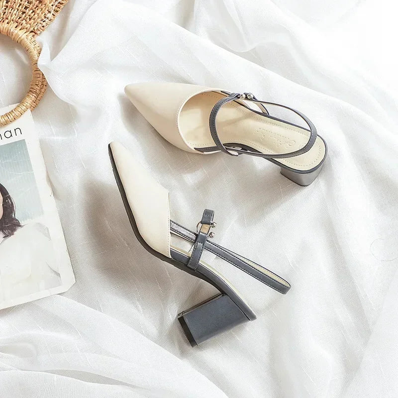 Shoes for Pumps Summer Elegant Chunky High
