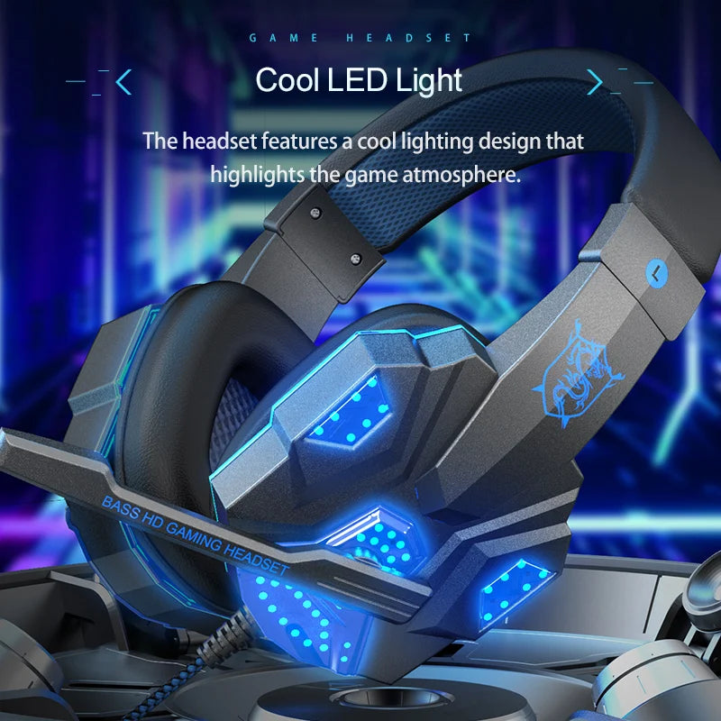 JBJW Esports Gaming Headphone LED Lighting HD