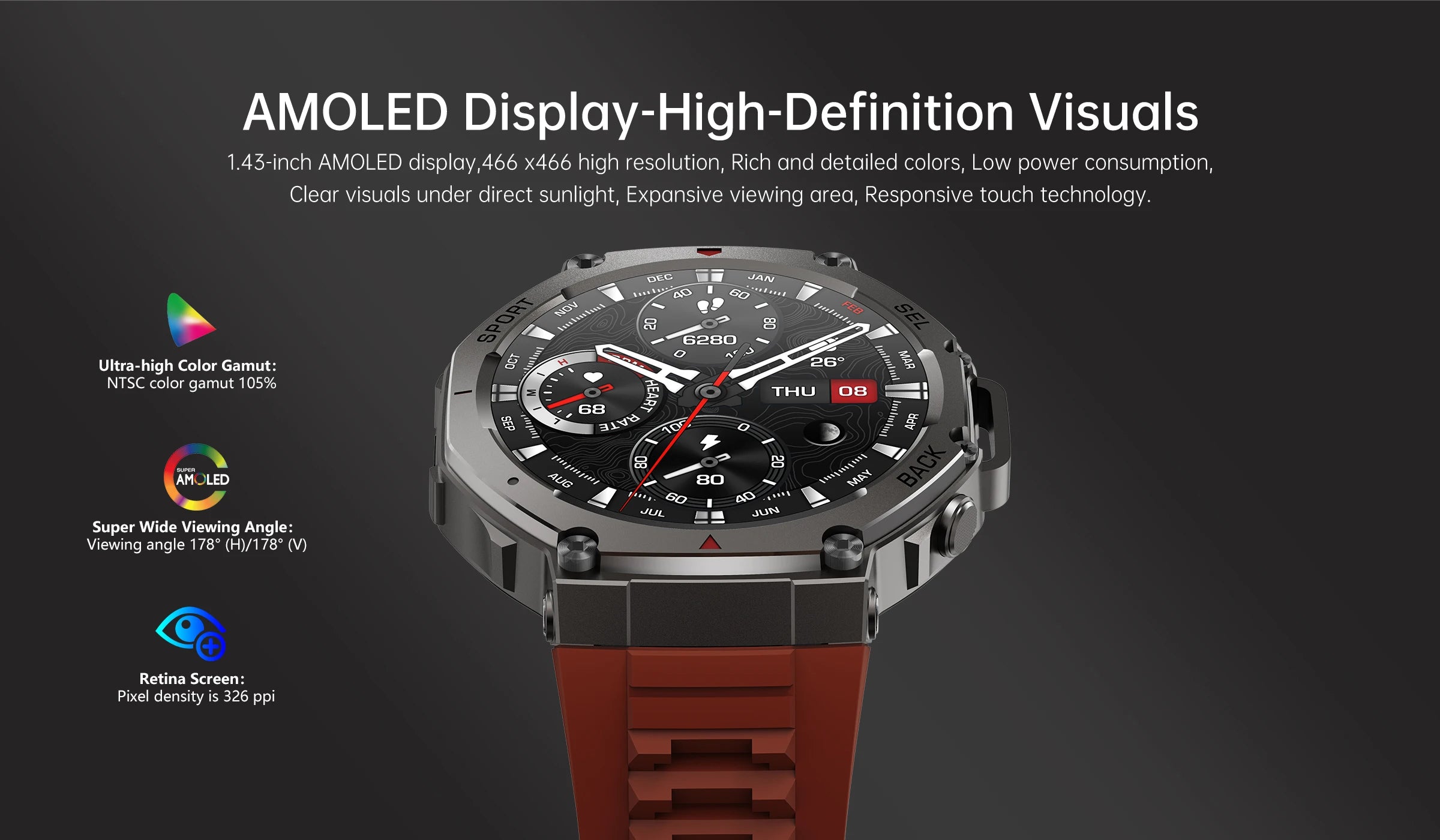 2025 New Military Bluetooth Call Smart Watch