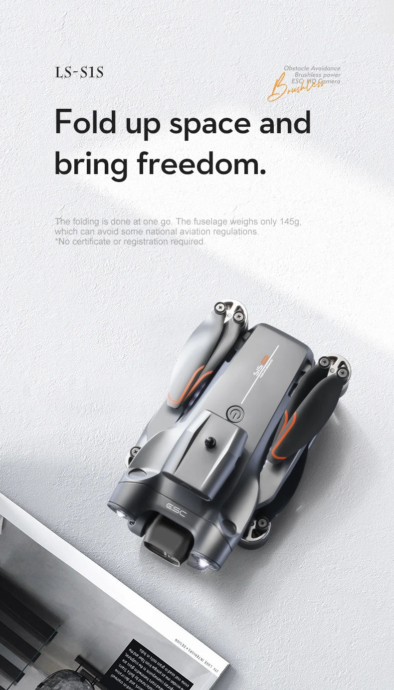 New S1S Mini Drone Profesional 8K HD Camera