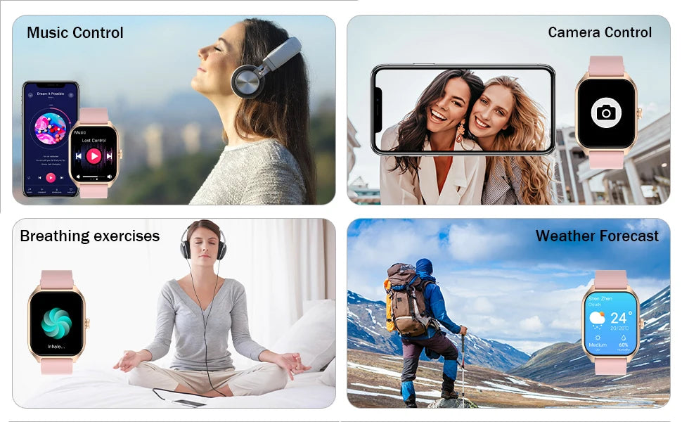 AI Voice Assistant Smart Watch for Men Women