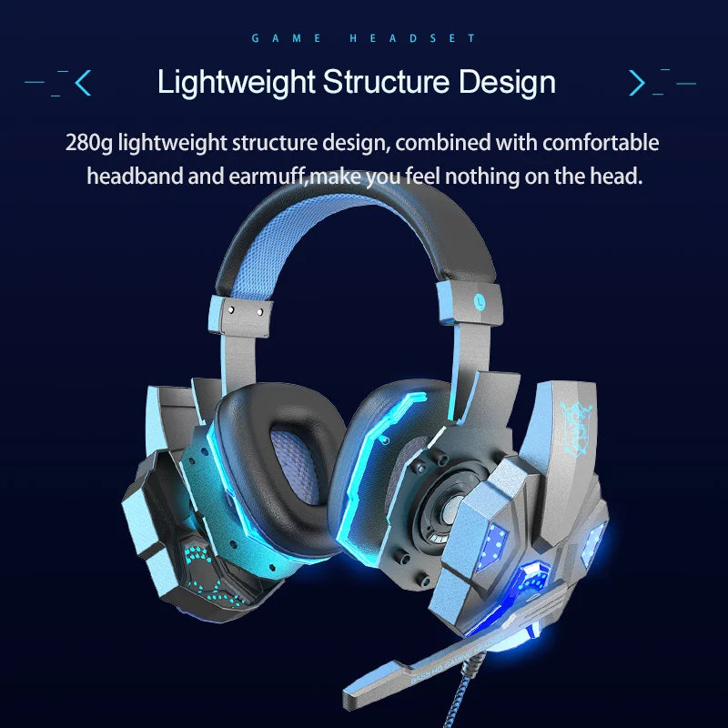 JBJW Esports Gaming Headphone LED Lighting HD