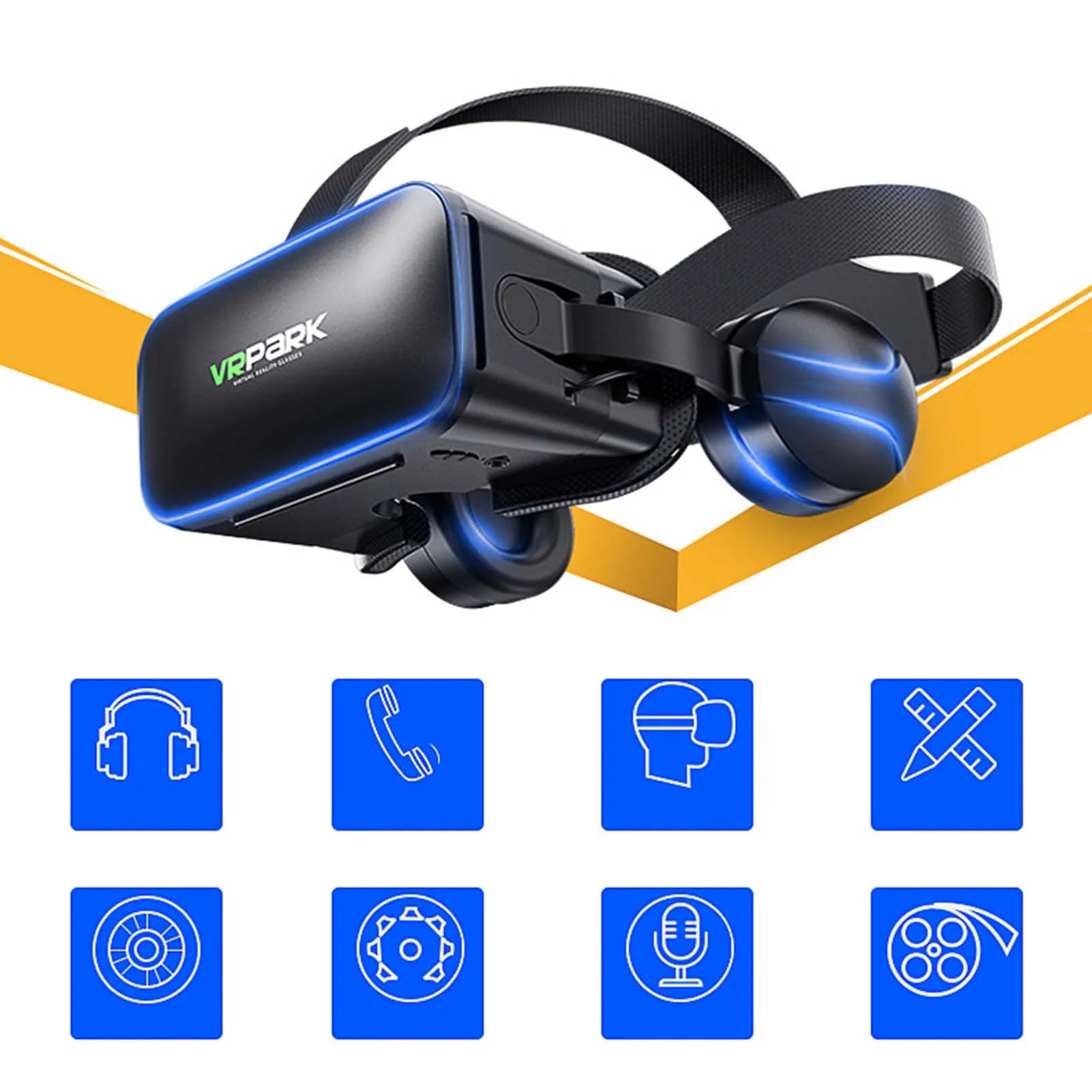 Adjustable VR Glasses HiFi Headset Immersive 3D