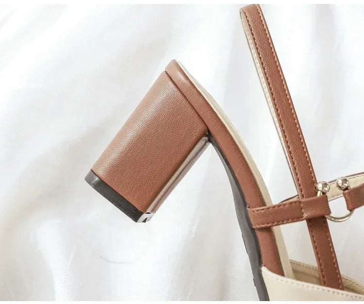 Shoes for Pumps Summer Elegant Chunky High