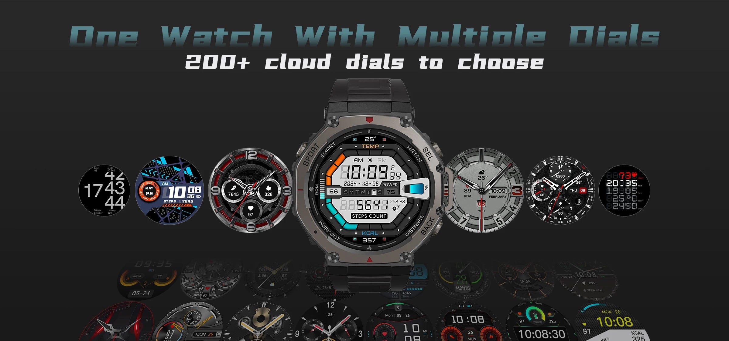 2025 New Military Bluetooth Call Smart Watch