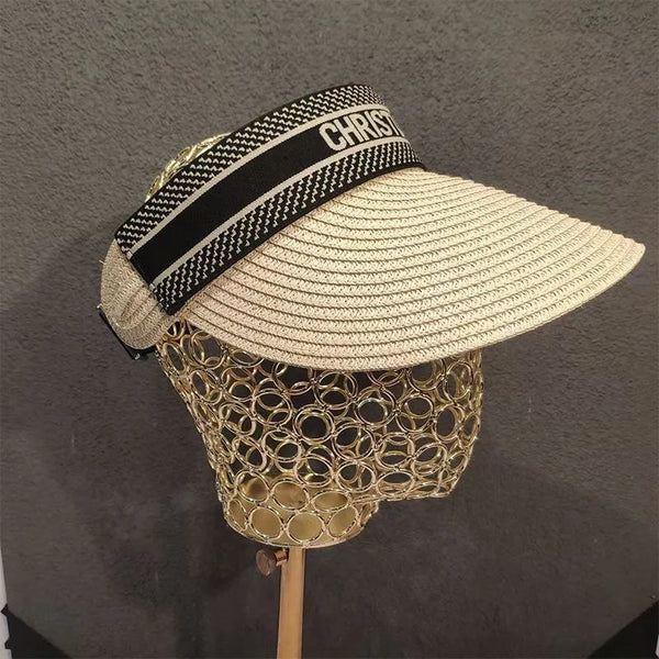 Fashion sun hat, straw hat, beach duckbill hat
