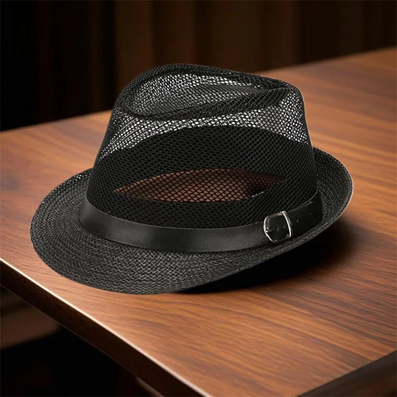 Men s Classic Straw Panama Hat with Wide Brim