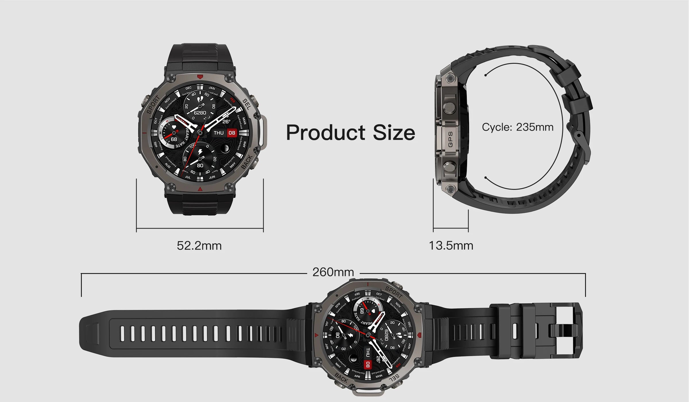 2025 New Military Bluetooth Call Smart Watch