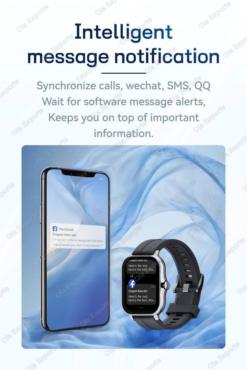1.83'' Waterproof Smart Watch with Message