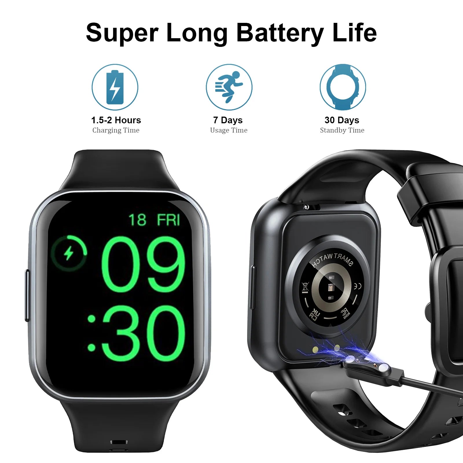 Nerunsa Smart Watch, 1.69" HD Touch Screen
