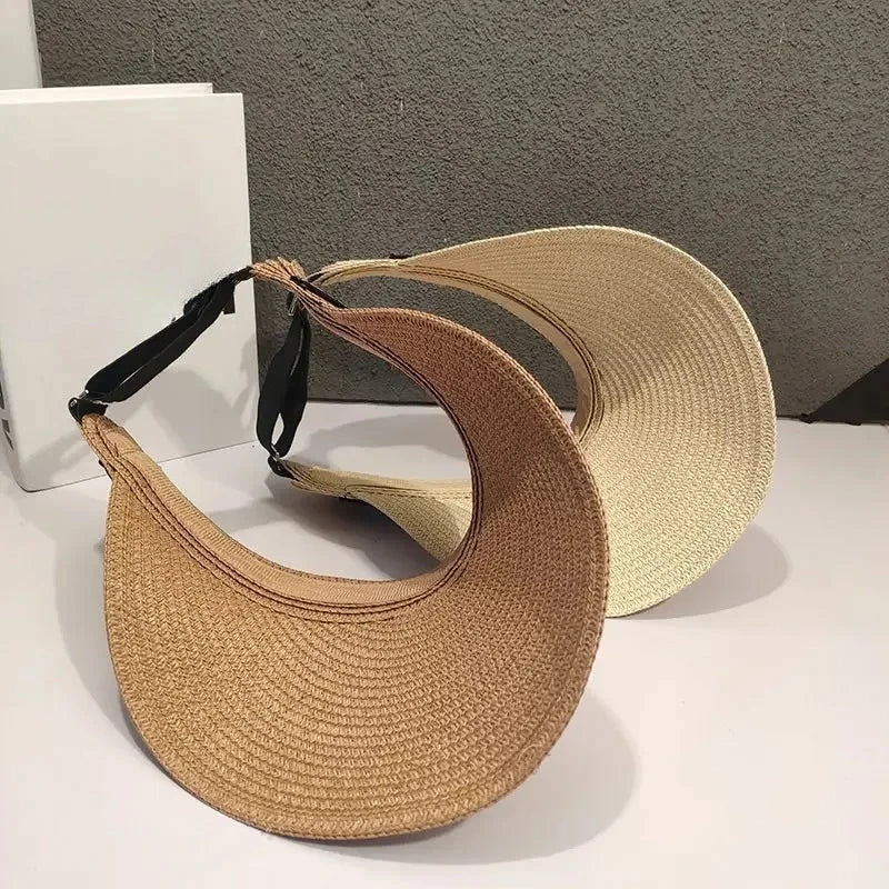 Fashion sun hat, straw hat, beach duckbill hat