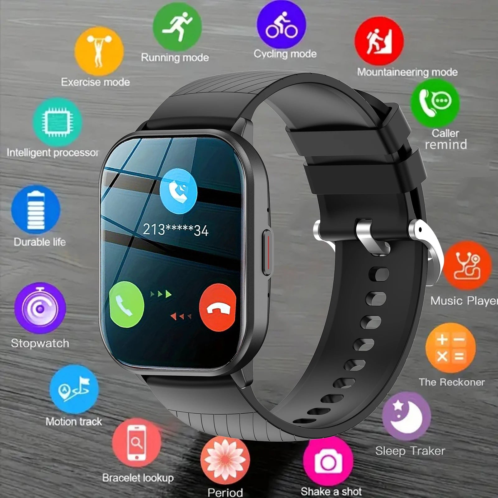 Smart watch, wireless calling/dial, multi-Sport