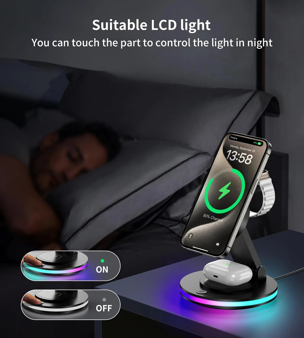 4 in 1 Wireless Charging Station For iPhone 16