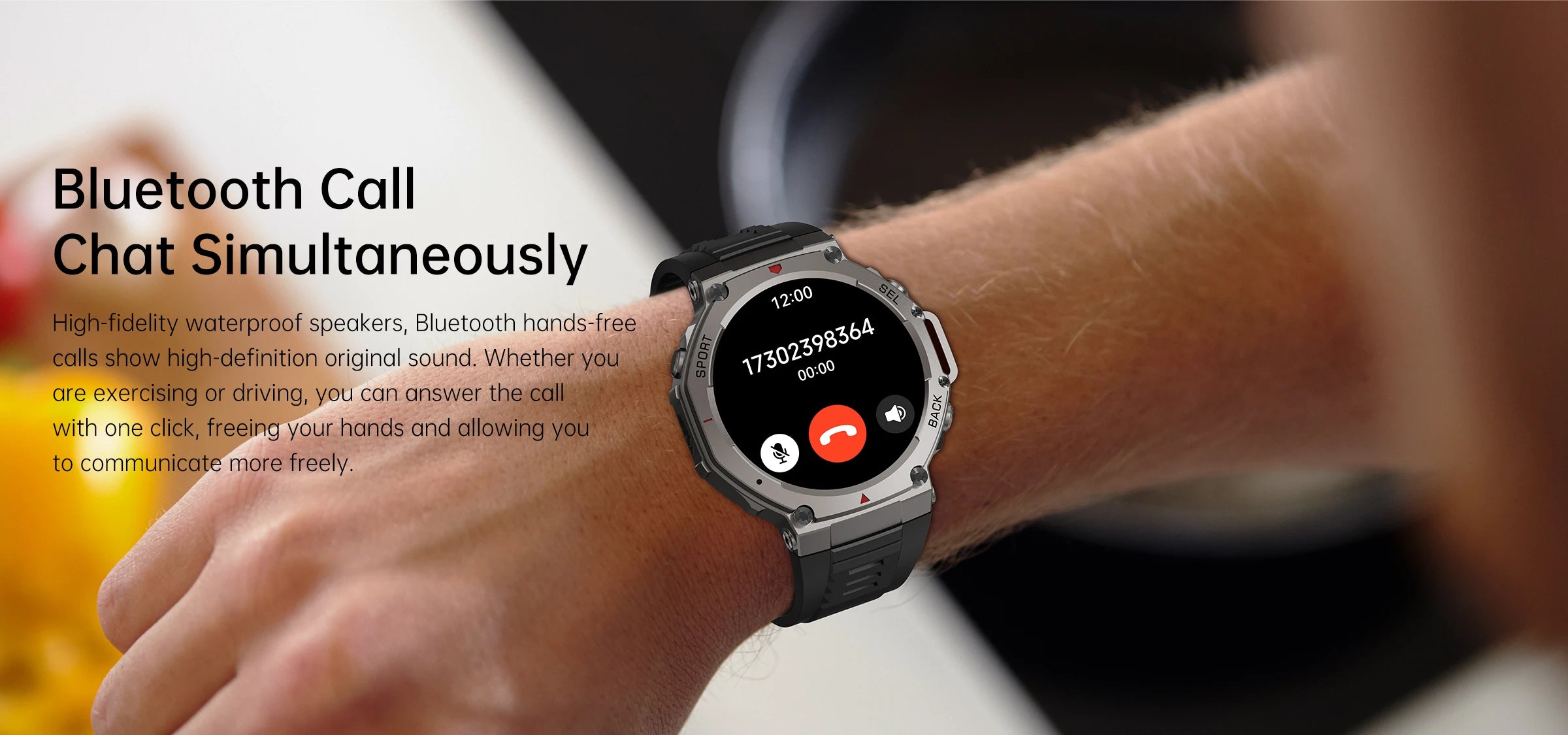 2025 New Military Bluetooth Call Smart Watch