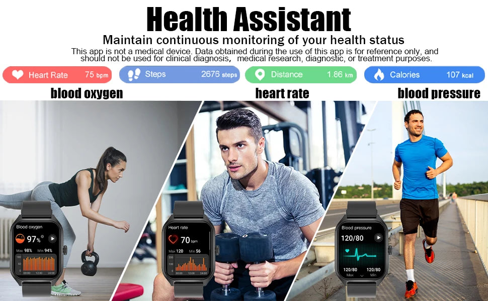 AI Voice Assistant Smart Watch for Men Women
