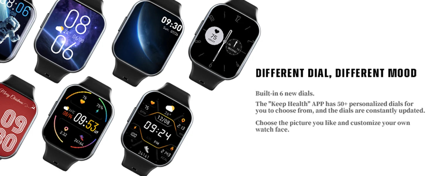 Nerunsa Smart Watch, 1.69" HD Touch Screen