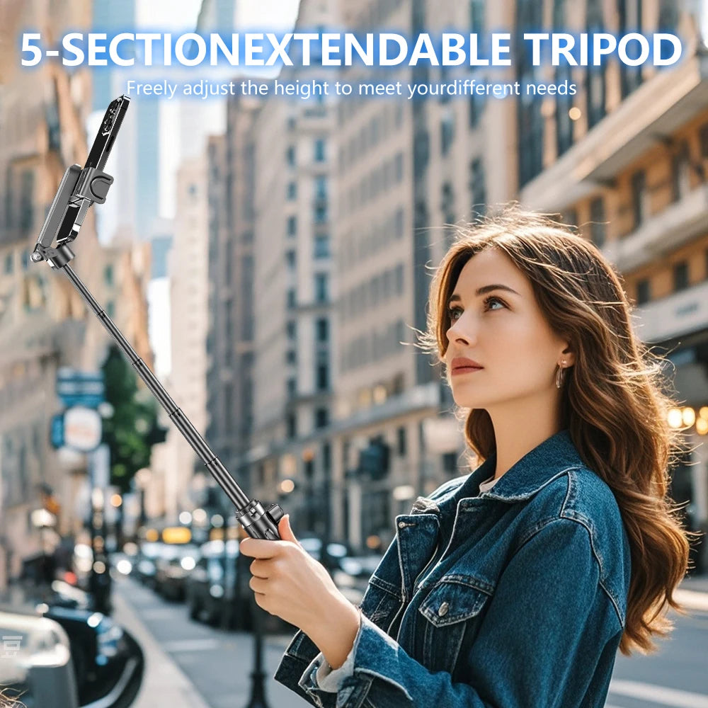 2025 New Handheld Selfie Stick Tripod Stand Foldable