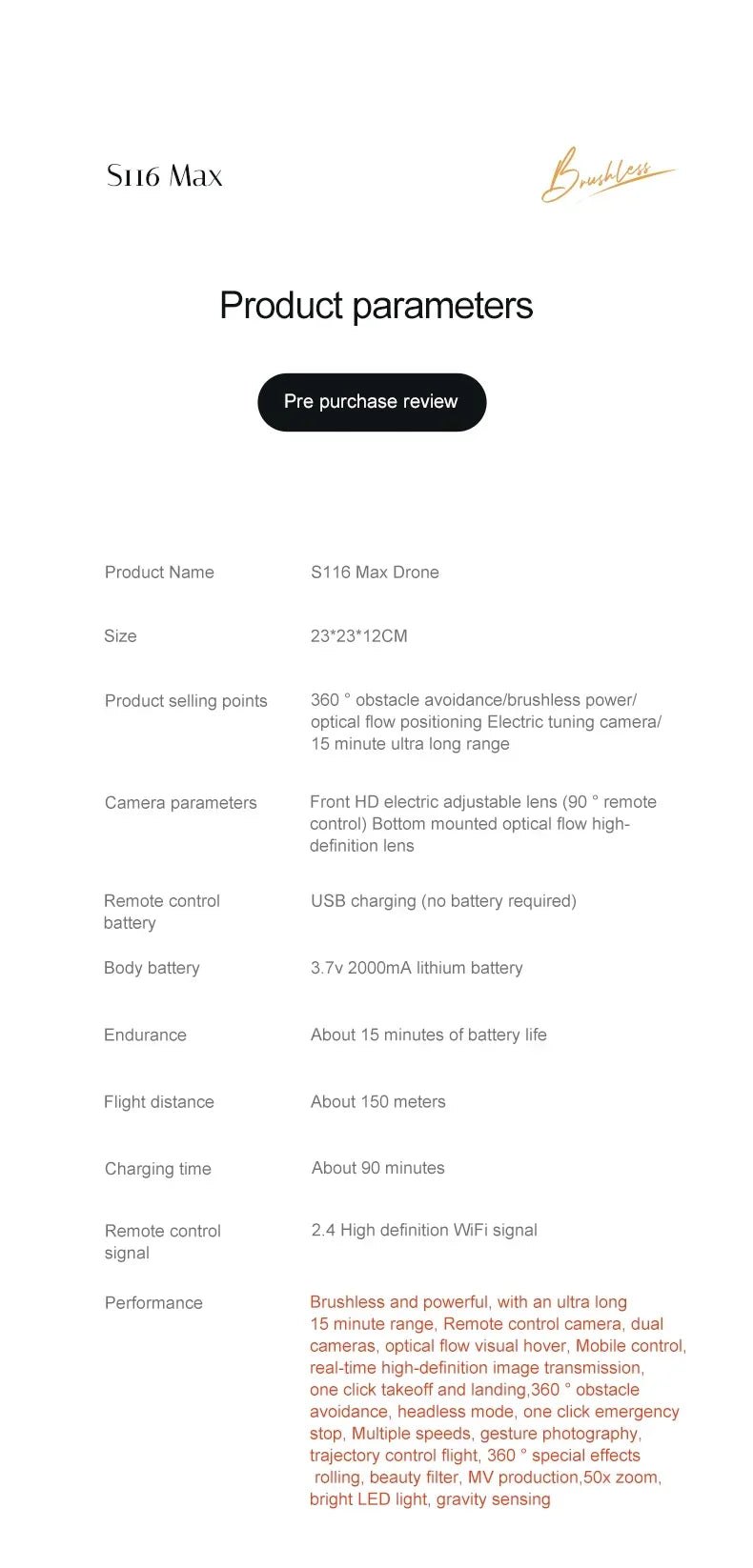 S116 MAX Drone Professional with 3 Batteries 8K