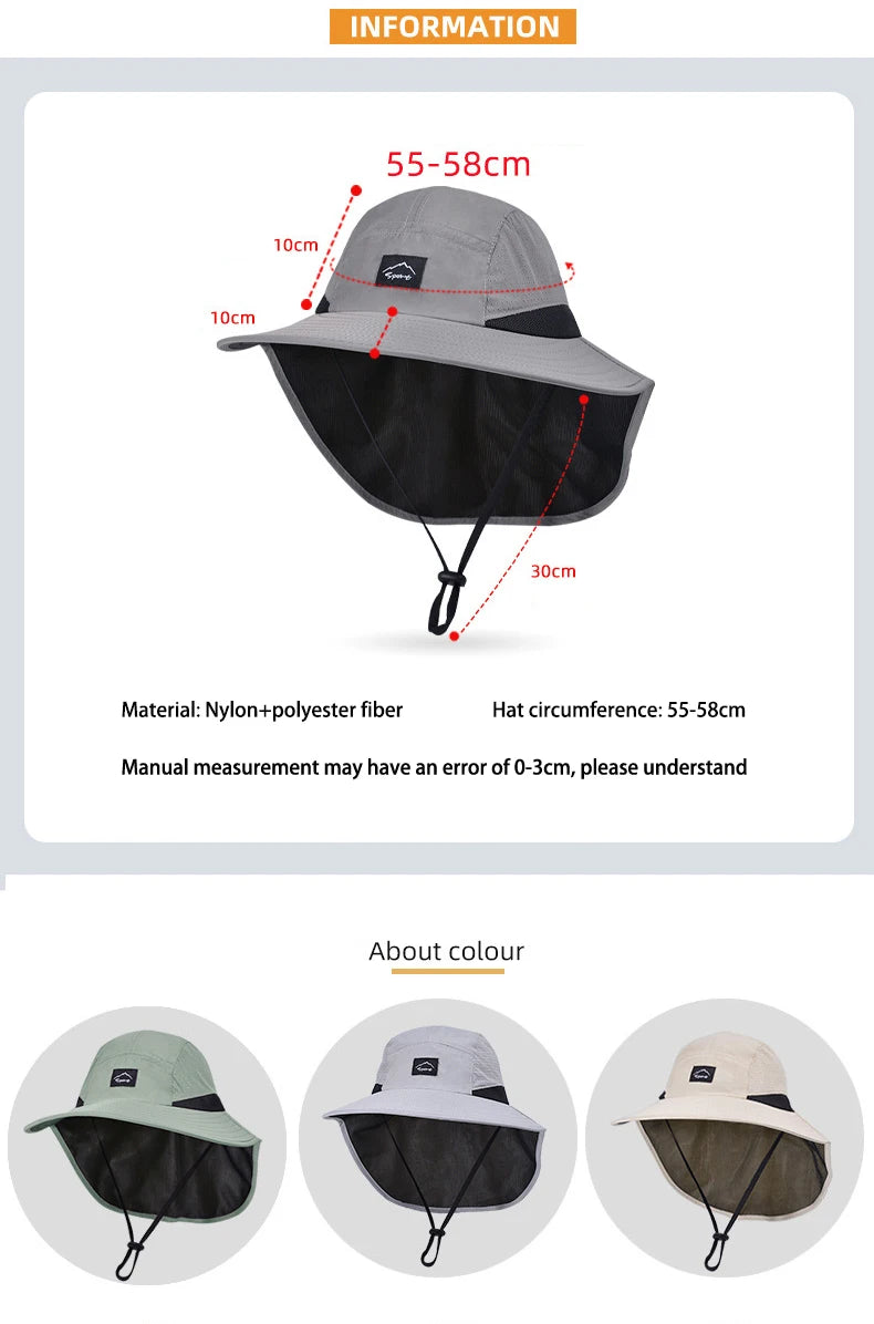 Summer Water-resistant Men's Fisherman Hats