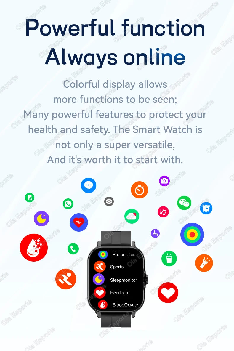1.83'' Waterproof Smart Watch with Message