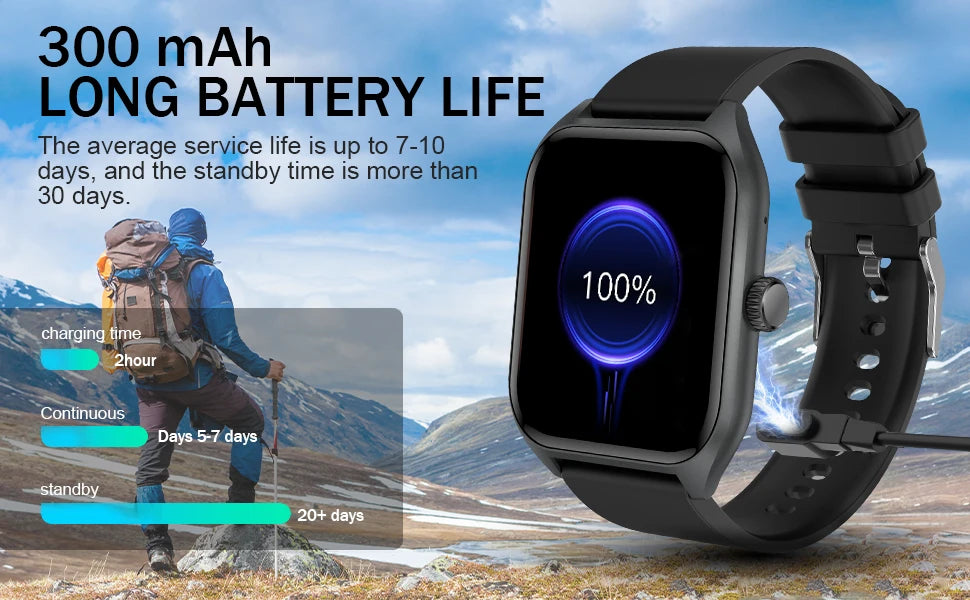 AI Voice Assistant Smart Watch for Men Women