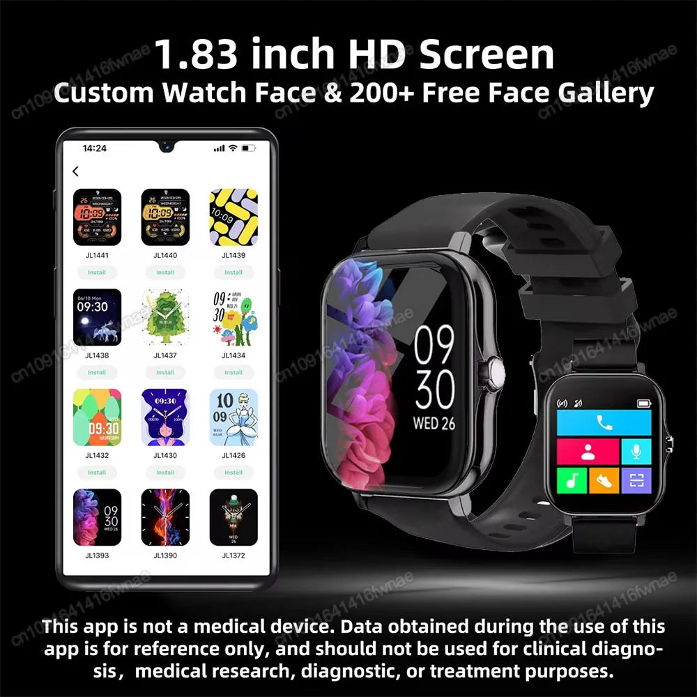 1.83'' Waterproof Smart Watch with Message