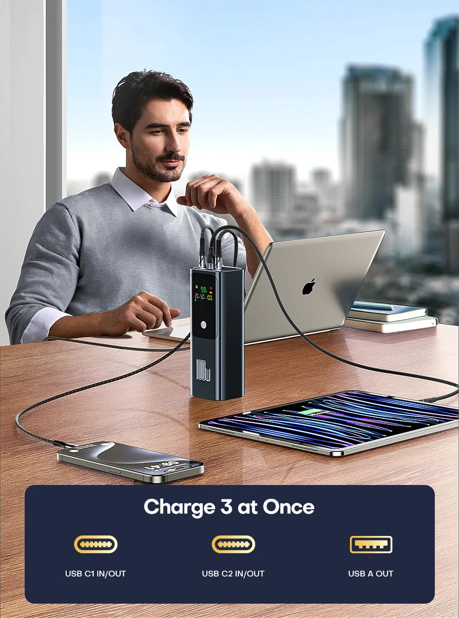 QOOVI PD 100W Power Bank 20000mAh External