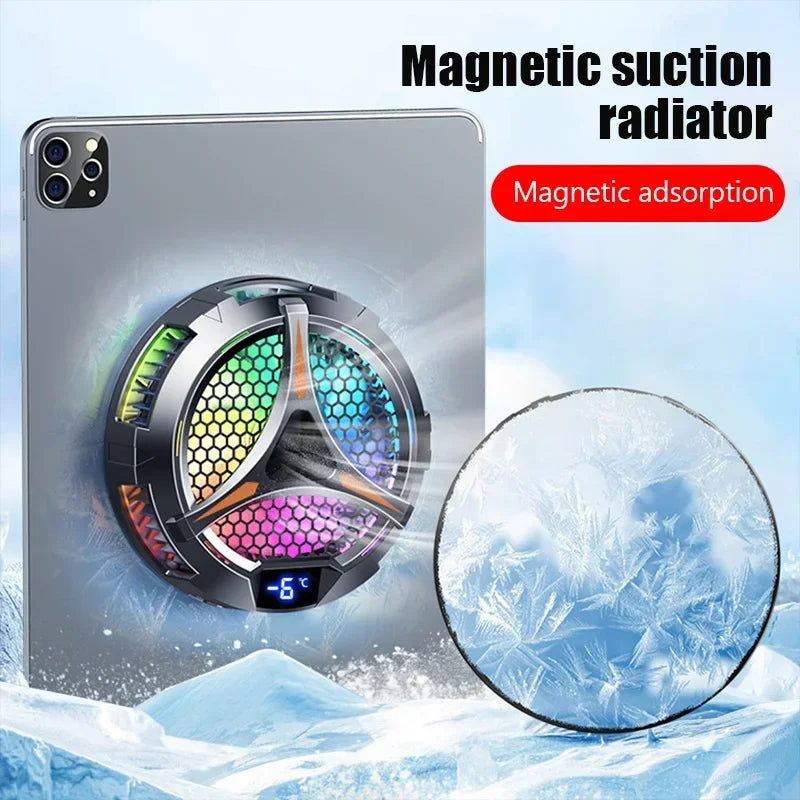 X42 Mute Fan Phone Magnetic Cooler for iPad iphone