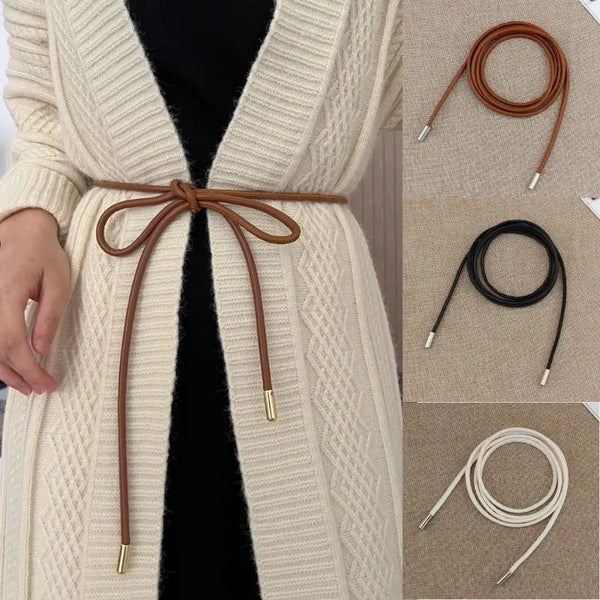 New Round Leather Rope Dresses Coat Decoration