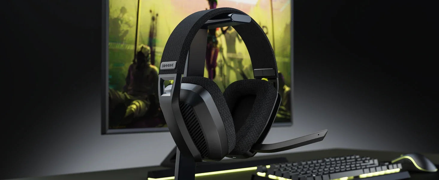 BINNUNE 2.4GHz Wireless Gaming Headset