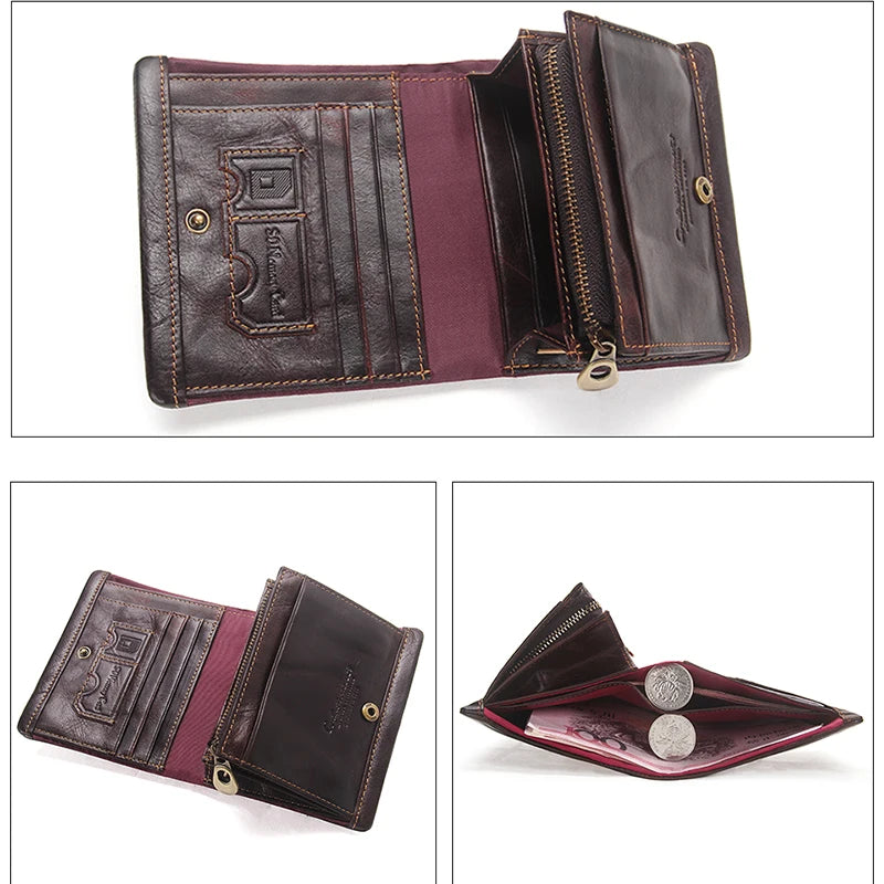 CONTACT'S 100% Genuine Leather RFID Men