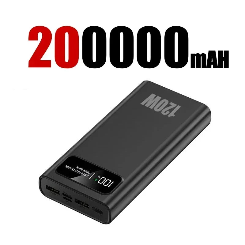 200000mAh Portable Power Bank External Battery