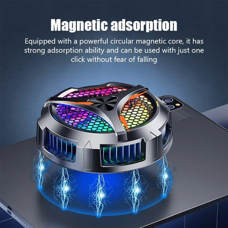 X42 Mute Fan Phone Magnetic Cooler for iPad iphone